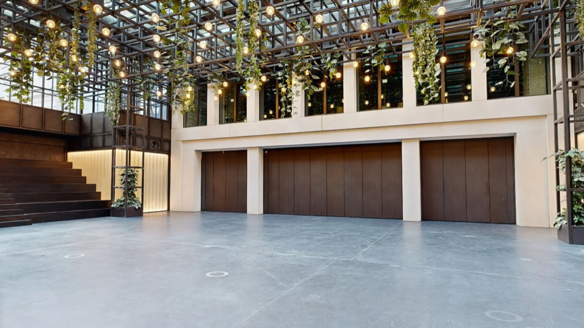 Der Wintergarten als freie Fläche